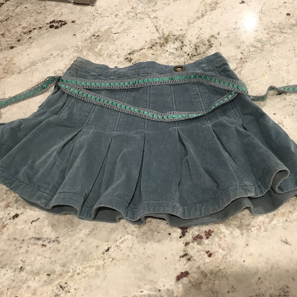 Free People Velvet Skirt